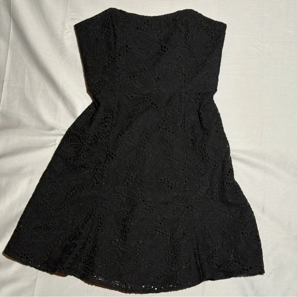 Lilly Pulitzer Dress Size 10 Black Womens A Line Strapless Short Mini Dress NWOT - Picture 2 of 4